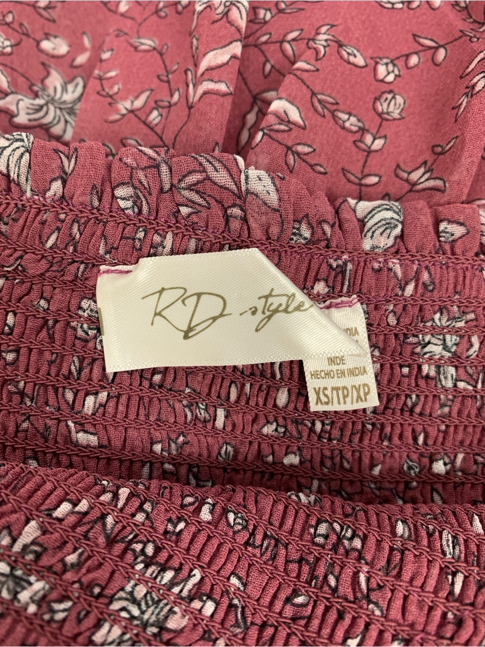 RD Style Floral Babydoll Mini Dress - Picture 5 of 6